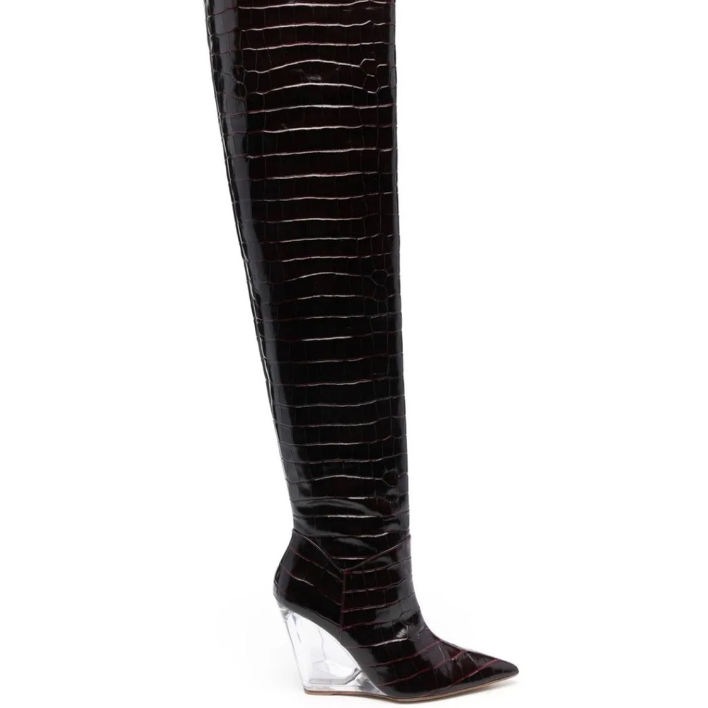 Stuart Weitzman 100% Calf Leather Over the Knee Boots